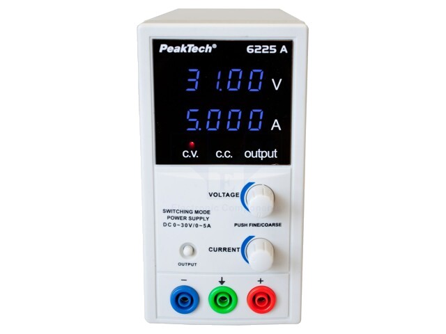 Alimentator: de laborator pulsatoriu,canal unic 0÷30VDC 0÷5A - imagine 3